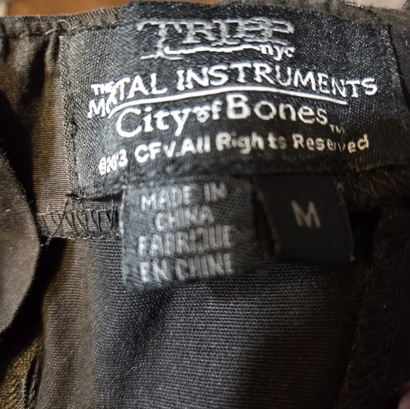 Tripp NYC The Mortal Instruments City Of Bones Black Pleated Studded Dress M - Picture 6 of 8